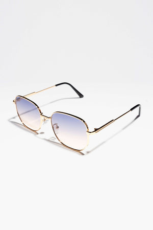 Zaza Sunglasses - Gold/Purple - TeeShoppen Group™ - Accessories - TeeShoppen