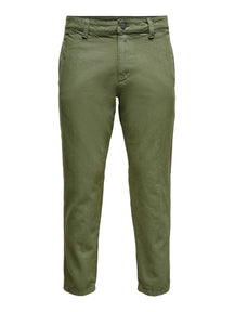 Avi Beam Chino Twill -housut - Oliiviyö