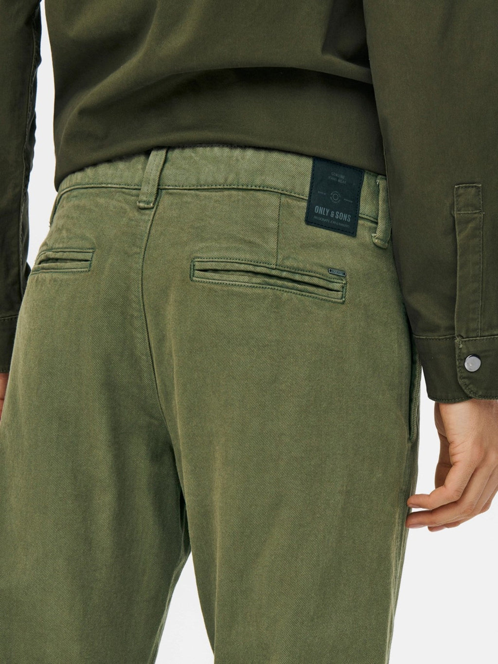 Avi Beam Chino Twill -housut - Oliiviyö