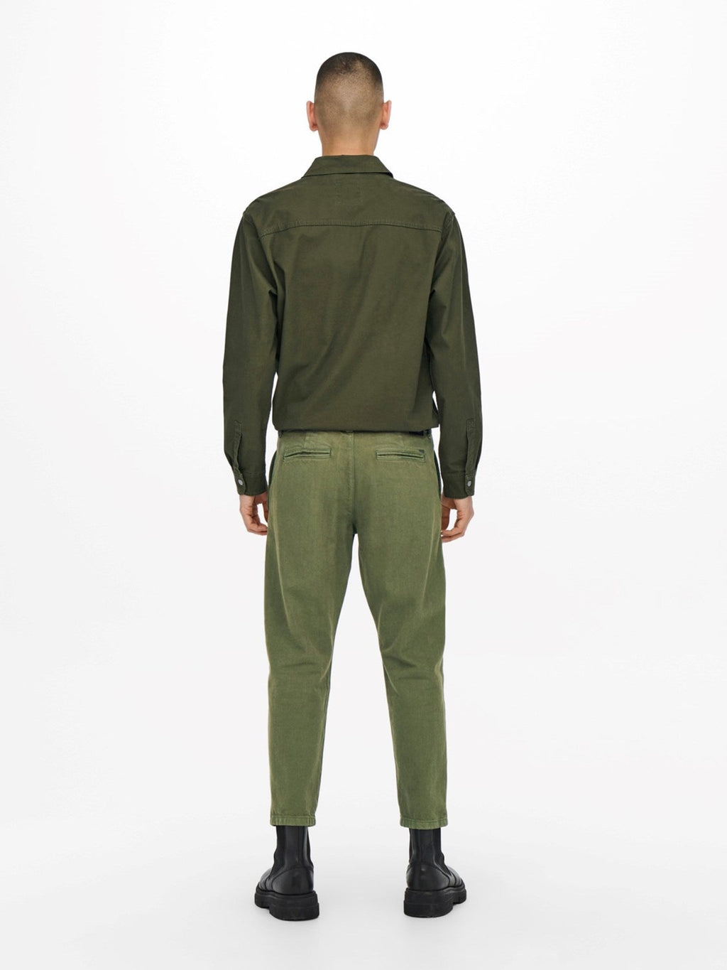 Avi Beam Chino Twill -housut - Oliiviyö