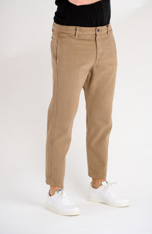 Avi Beam Chino Twill Pants - Shitake - TeeShoppen Group™ - Pants - Only & Sons