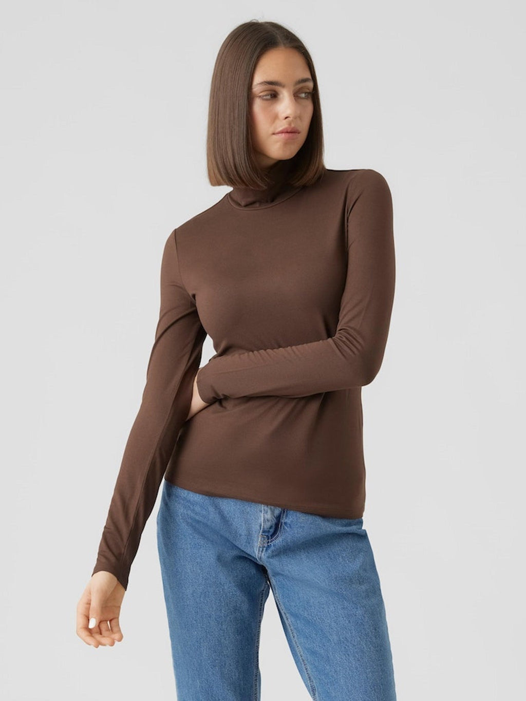 Ina High Neck Top - kahvipapu