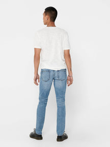 LOOM SLIM FIT CAN FARKS - SININEN denim