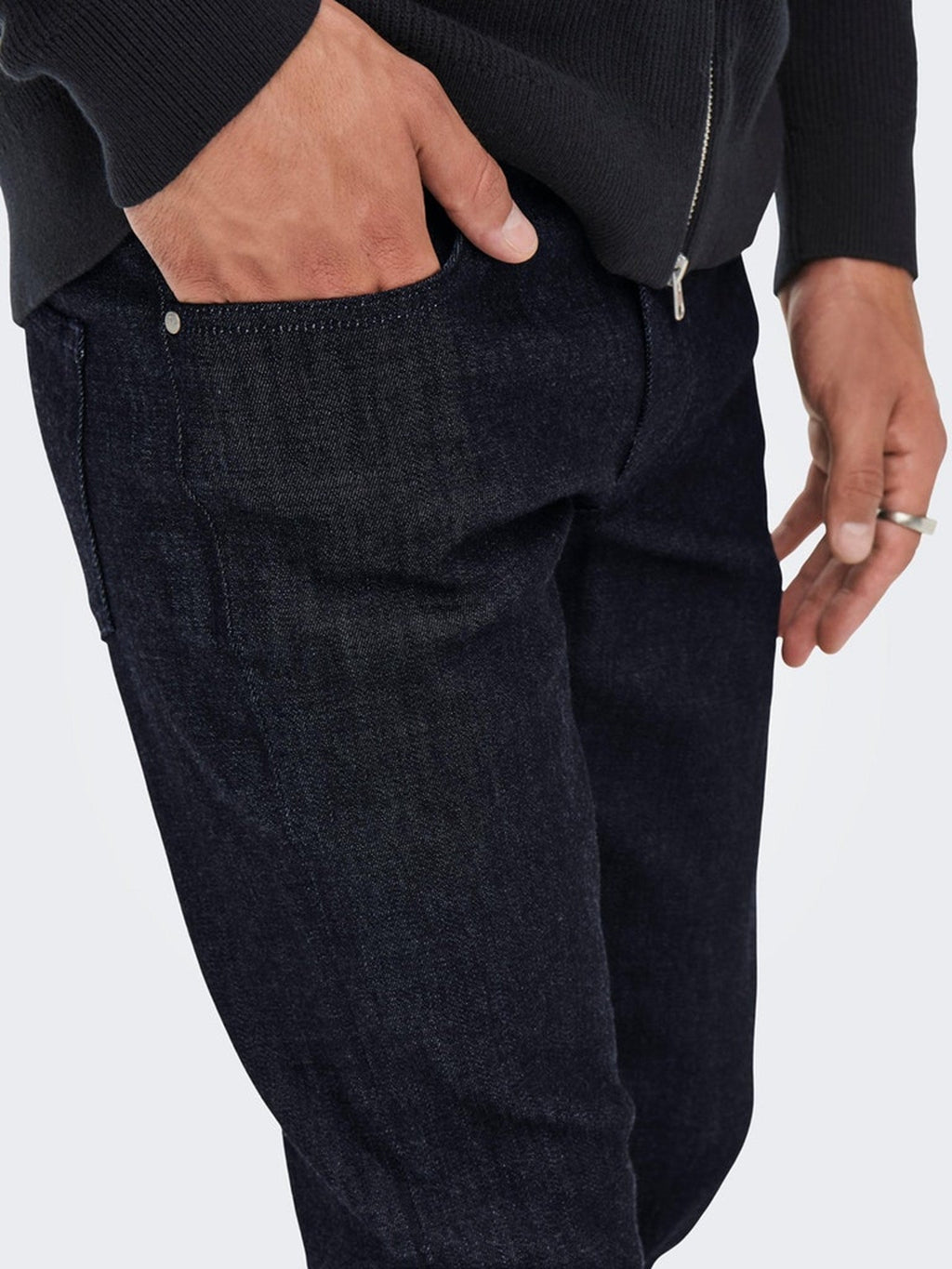 LOOM SLIM RAW -farkut - Sininen farkku