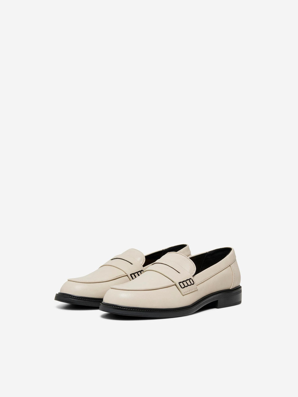 Lux loafer sko - valkoinen savu