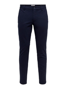 Merkitse raidalliset housut - Rosts/Dark Navy