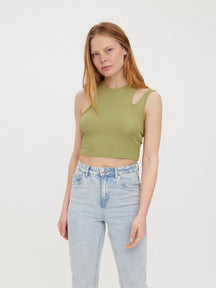 Ofelia Neia Tank Crop Top - Sage