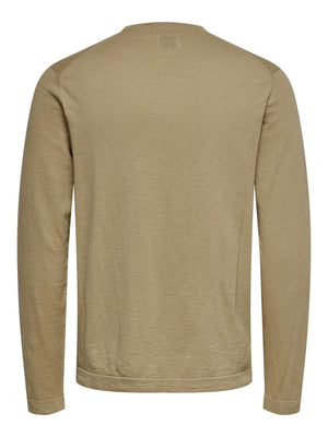 Pocket Crewneck Strik - Incense - TeeShoppen Group™ - Shirt - Only & Sons