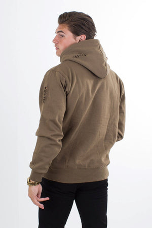 Ripped hoody - Army Green - TeeShoppen Group™ - Shirt - TeeShoppen