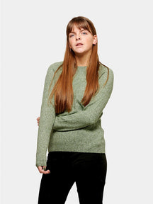 Pehmeä doffy Knit - Fit Green Melange