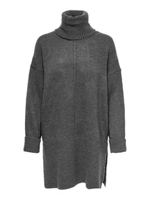 Tatiana -rullakaula pullover - tummanharmaa